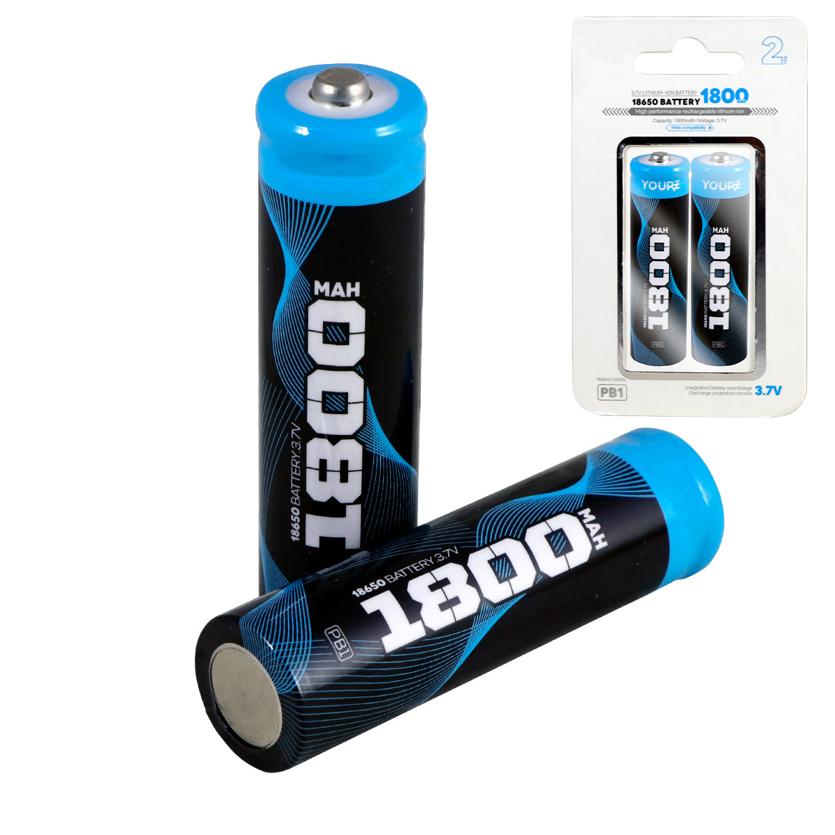 2pz Pila 18650 3.7V Batería Recargable 1800mAh | Slim Company