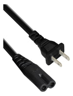 Cable de Corriente Dos Polos para Cargador de Laptop 1.5 m Negro | Slim Company
