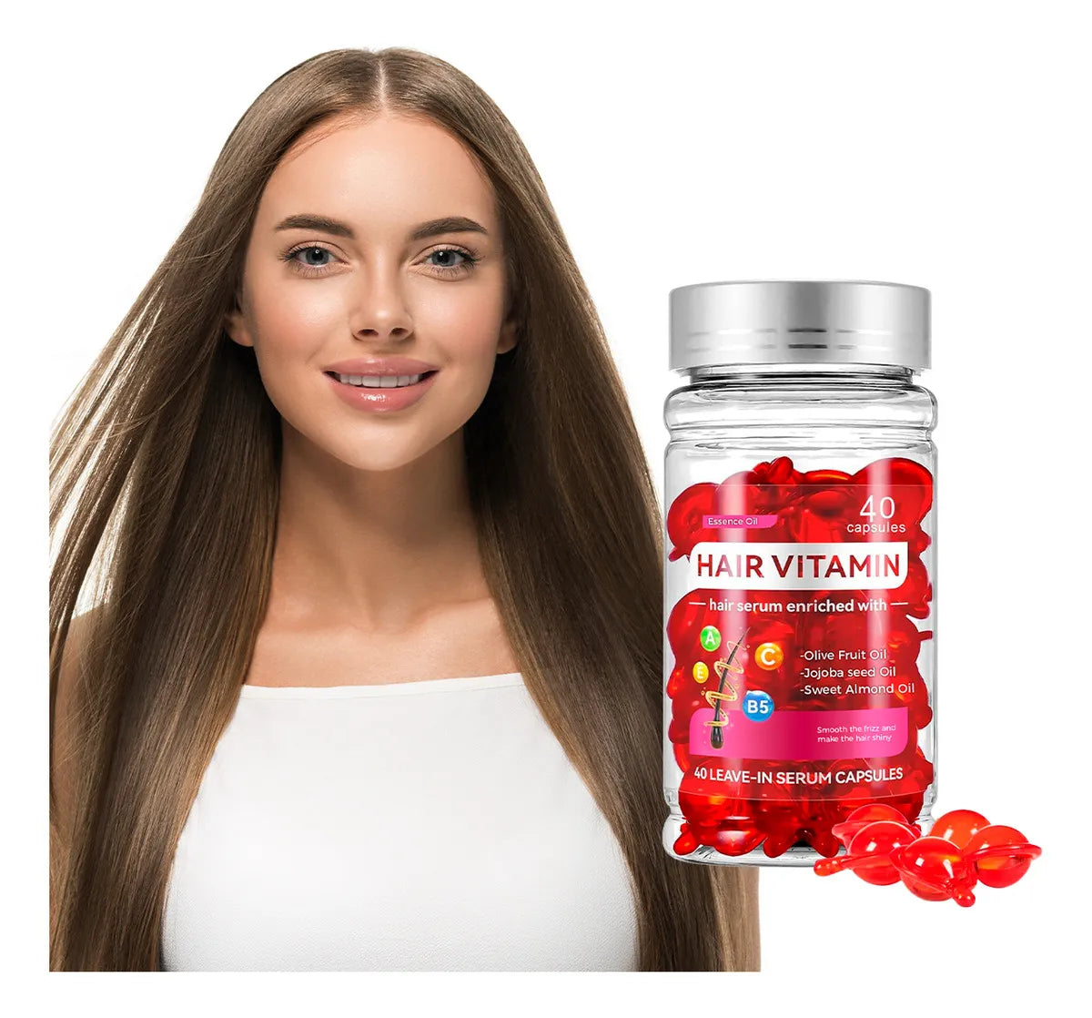 Kormesic Cápsulas Capilares Reparadoras 40 Piezas para Cabello Seco o Dañado | Slim Company