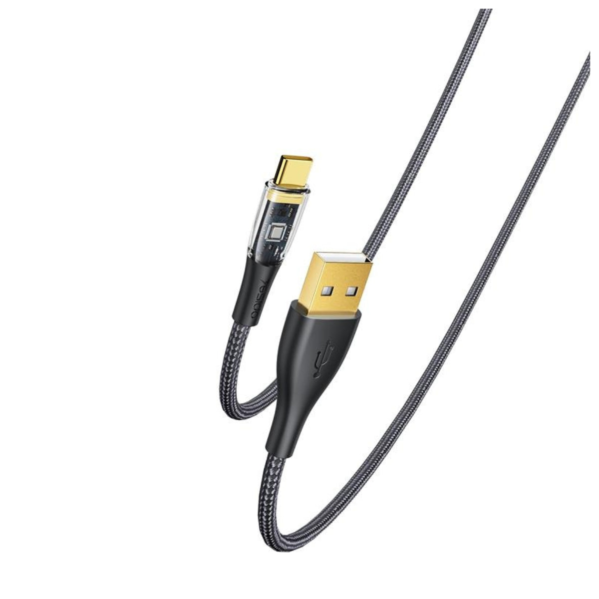 Cable para iPhone USB a Lightning 1.2 m Nailon Trenzado 2.4A Negro | Slim Company