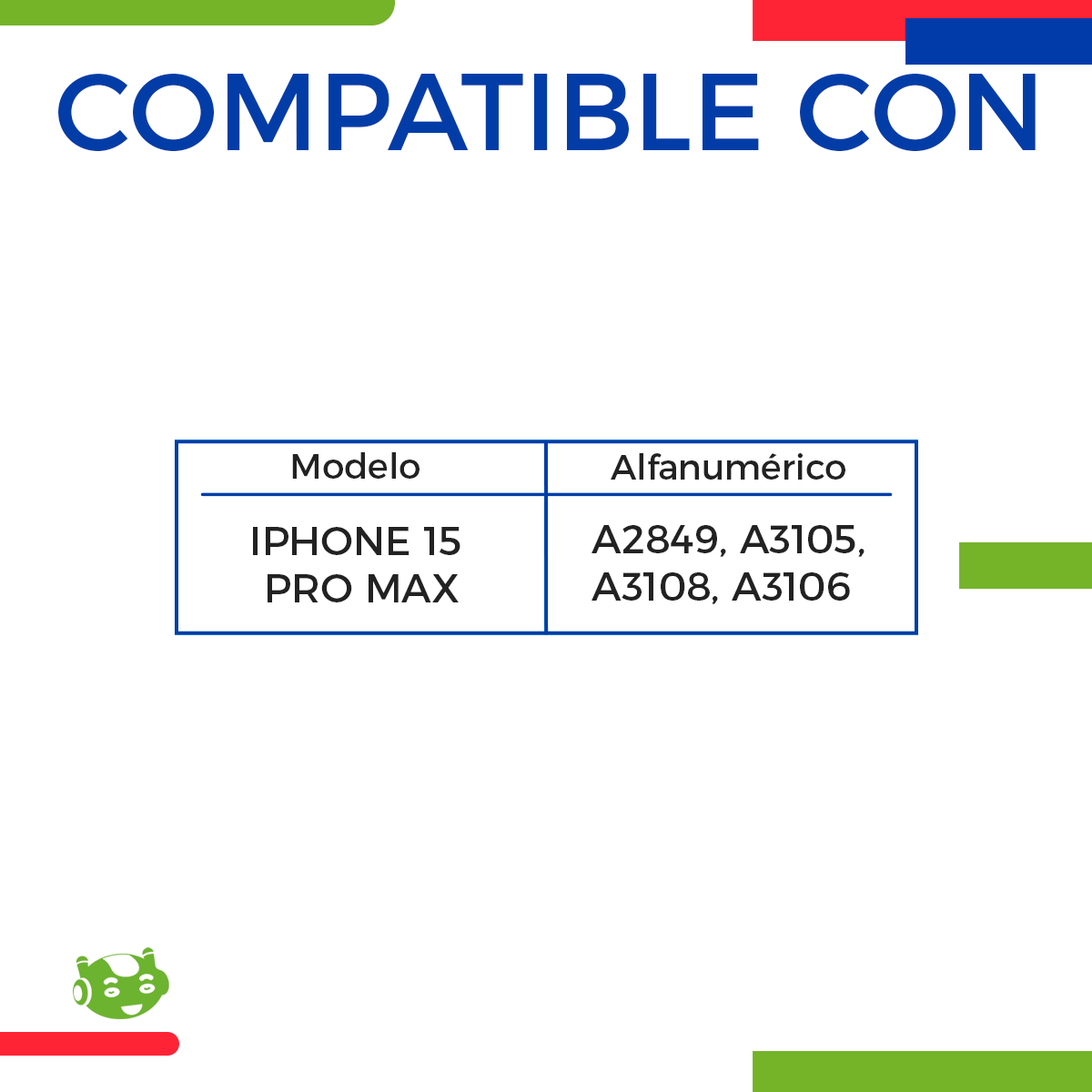 Batería para iPhone 15 Pro Max A2849 A3105 A3106 A3108 4422mAh | Slim Company