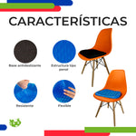 Cojín Ergonómico Tipo Panal de Polímero Elástico para Silla Azul
