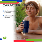 Vaso Térmico de Acero Inoxidable 30oz / 880 ml para Bebidas Frías y Calientes | Slim Company