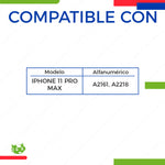 Batería para iPhone 11 Pro Max A2161 A2218 A2220 3969mAh | Slim Company