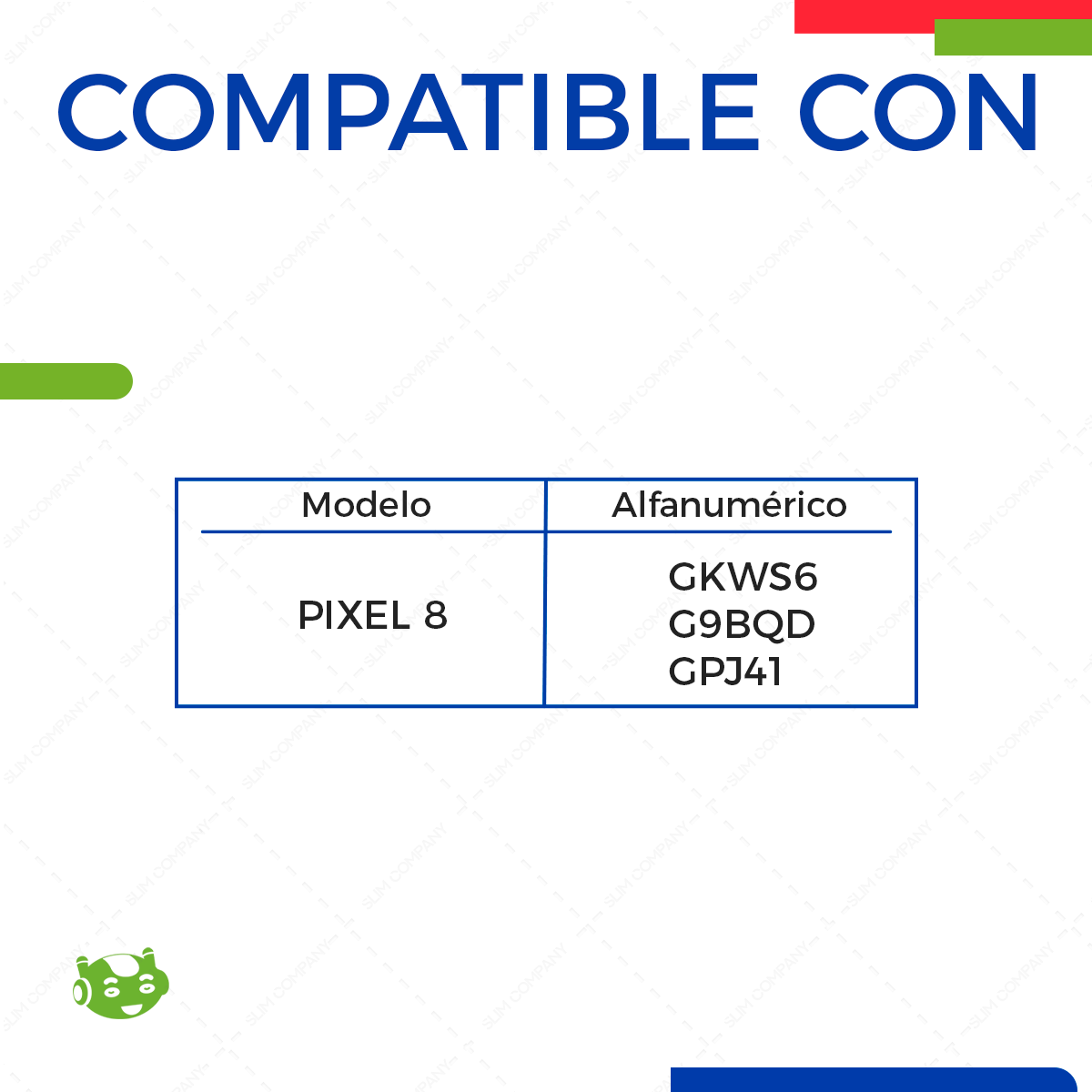 Batería para Google Pixel 8 Modelo GS35E | Slim Company