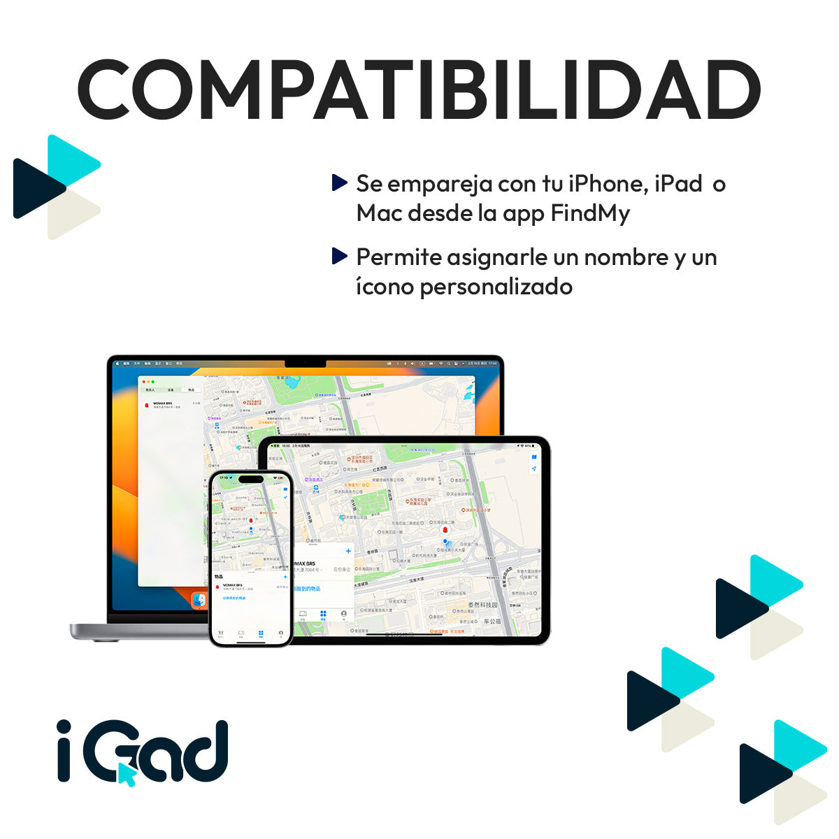 Localizador para Objetos Compatible con Apple Buscar FindMy Blanco | Slim Company