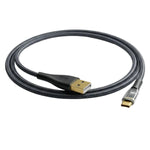 Cable para iPhone USB a Lightning 1.2 m Nailon Trenzado 2.4A Negro | Slim Company