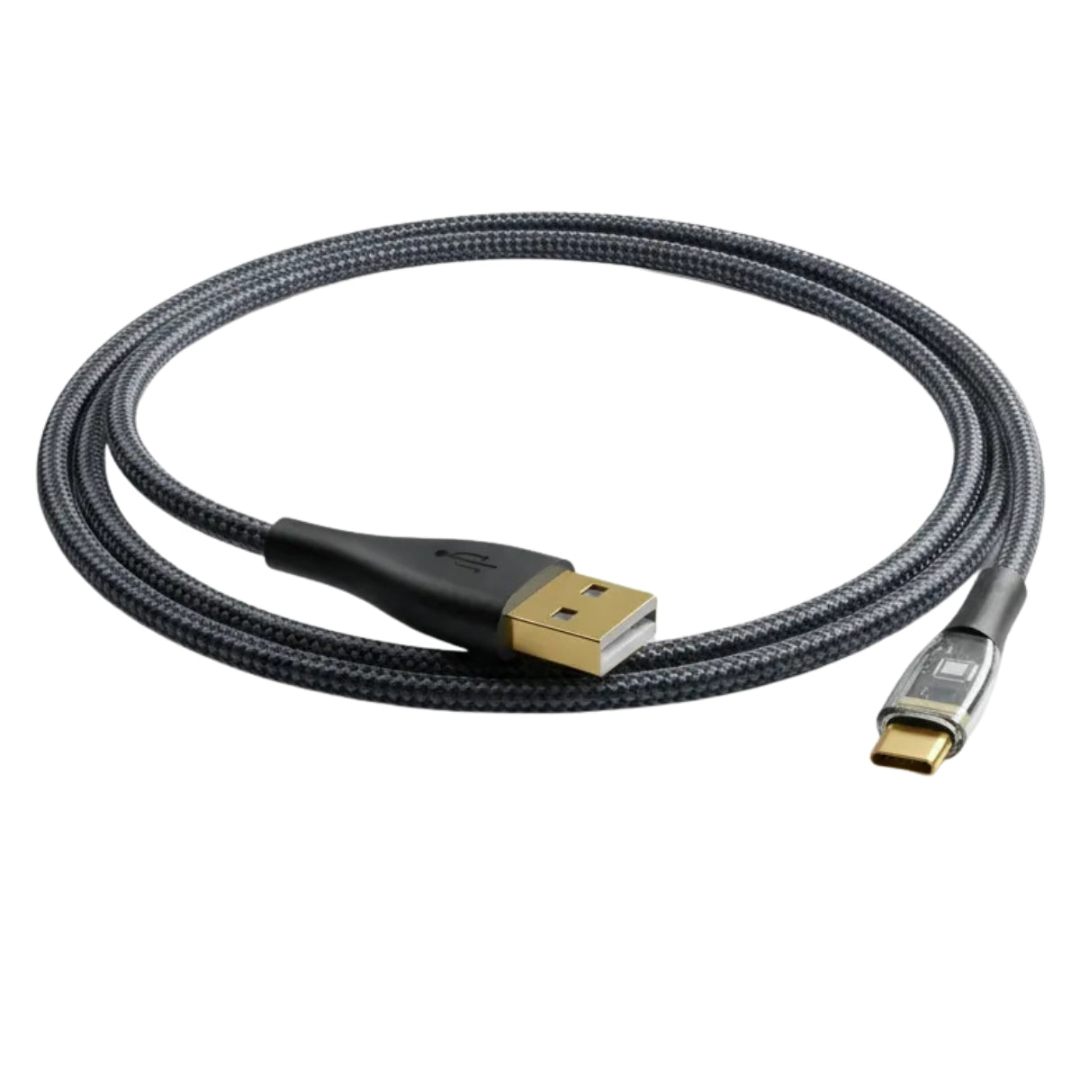 Cable para iPhone USB a Lightning 1.2 m Nailon Trenzado 2.4A Negro | Slim Company