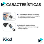 Adaptador OTG USB-A a USB-C 480Mbps para Celular y PC | Slim Company