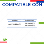 Batería para Xiaomi Redmi Note 13 Pro 5G Modelo BM5V | Slim Company