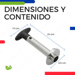 Descorazonador y Cortador de Piña de Acero Inoxidable Negro | Slim Company