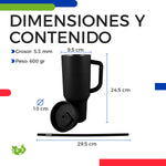 Termo de Acero Inoxidable 40 oz con Tapa para Bebidas Frías y Calientes | Slim Company