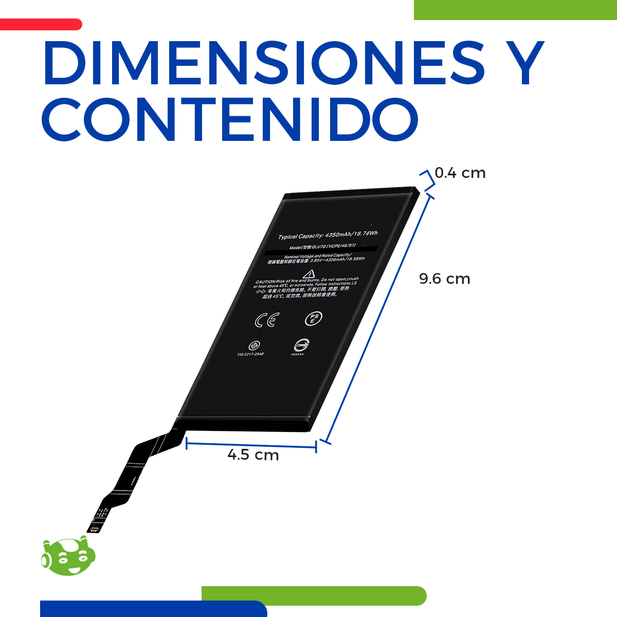 Batería para Google Pixel 6a Modelo GLU7G | Slim Company
