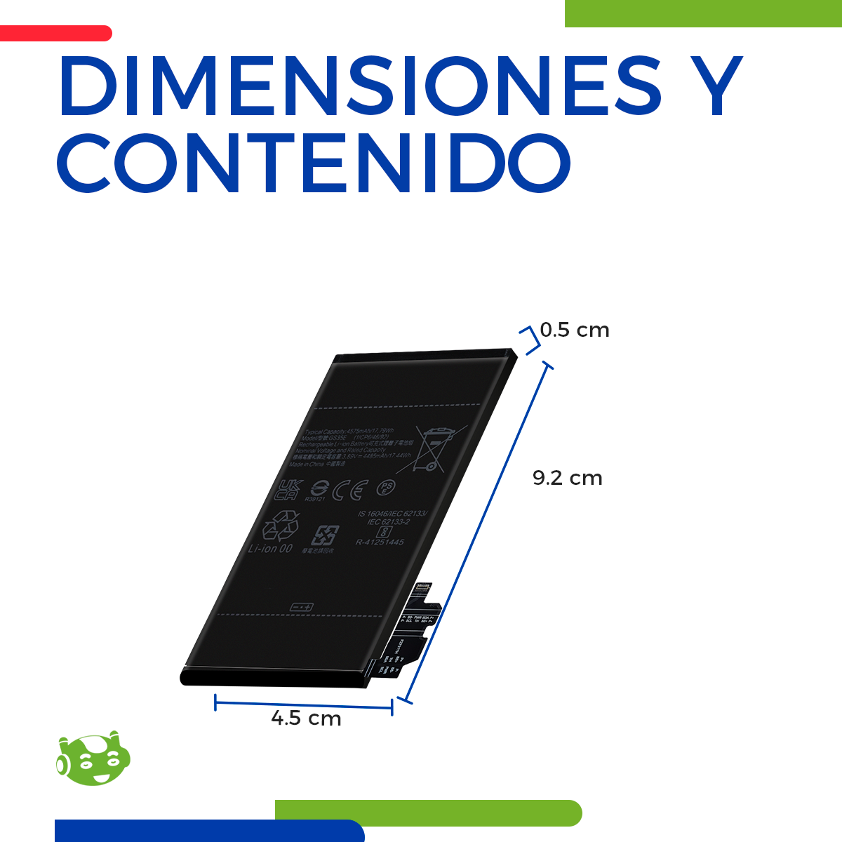 Batería para Google Pixel 8 Modelo GS35E | Slim Company