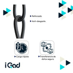 Cable USB-C para iPhone 27W Reforzado 30 cm Carga y Datos Compatible con iPad | Slim Company