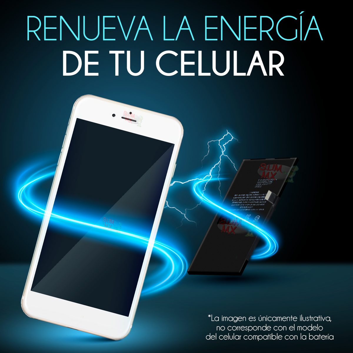 Batería para iPhone 12 Mini A2176 A2398 A2399 A2400 2227mAh | Slim Company