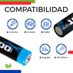 2pz Pila 18650 3.7V Batería Recargable 1800mAh | Slim Company