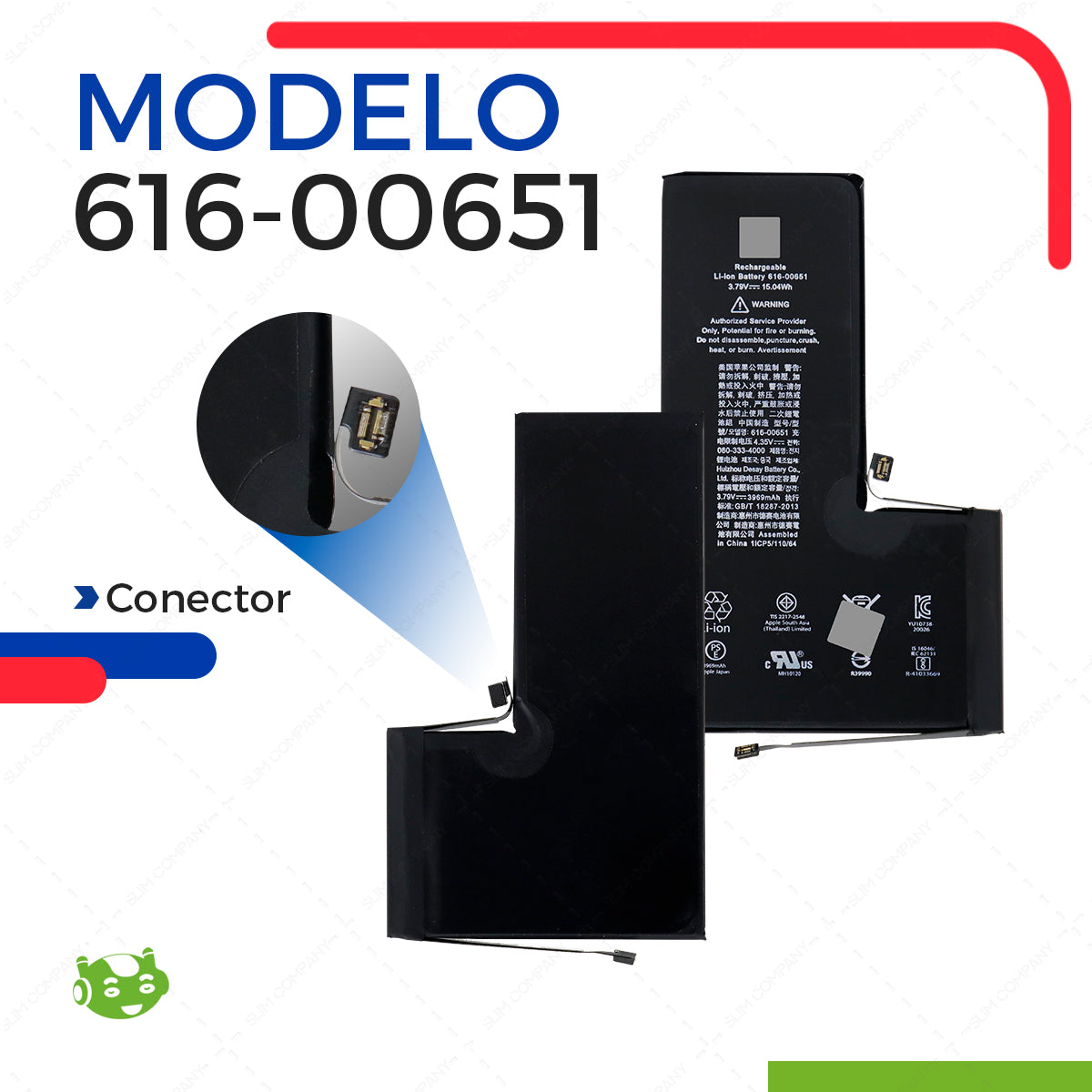 Batería para iPhone 11 Pro Max A2161 A2218 A2220 3969mAh | Slim Company