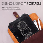 Base Enfriadora para Laptop Antideslizante con 2 Ventiladores RGB | Slim Company