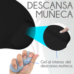 Mousepad Ergonómico de Gel Antideslizante con Apoyo para Muñeca | Slim Company