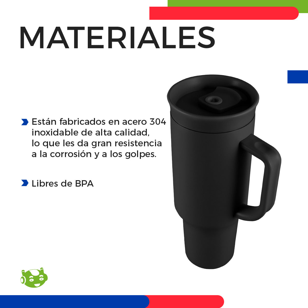 Termo de Acero Inoxidable 40 oz con Tapa para Bebidas Frías y Calientes | Slim Company