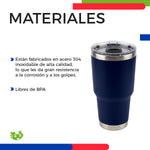 Vaso Térmico de Acero Inoxidable 30oz / 880 ml para Bebidas Frías y Calientes | Slim Company