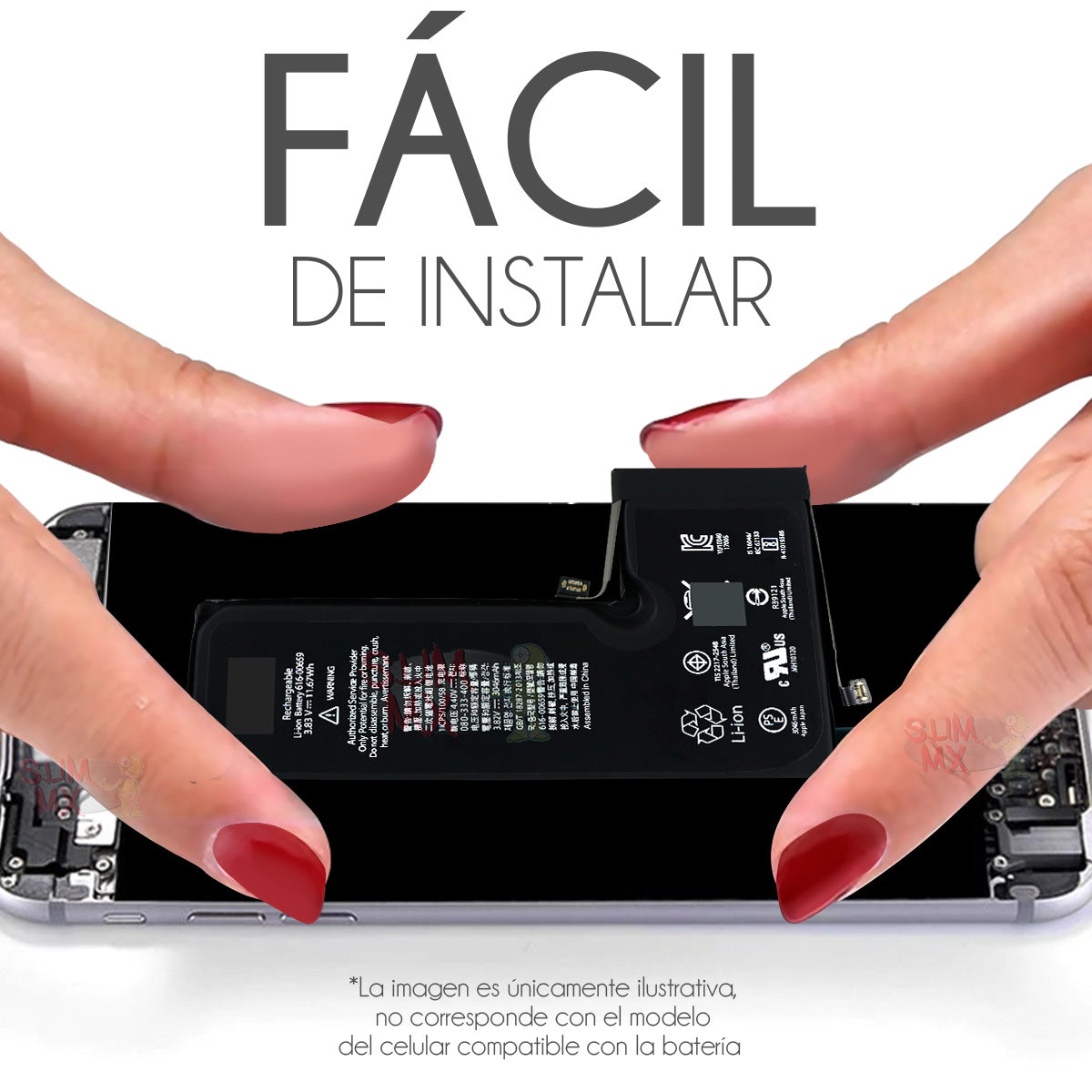 Batería para iPhone 11 Pro A2160 A2215 A2217 3046mAh | Slim Company