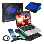 Base Enfriadora para Laptop Antideslizante con 2 Ventiladores RGB | Slim Company