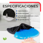 Cojín Ergonómico Tipo Panal de Polímero Elástico para Silla Azul