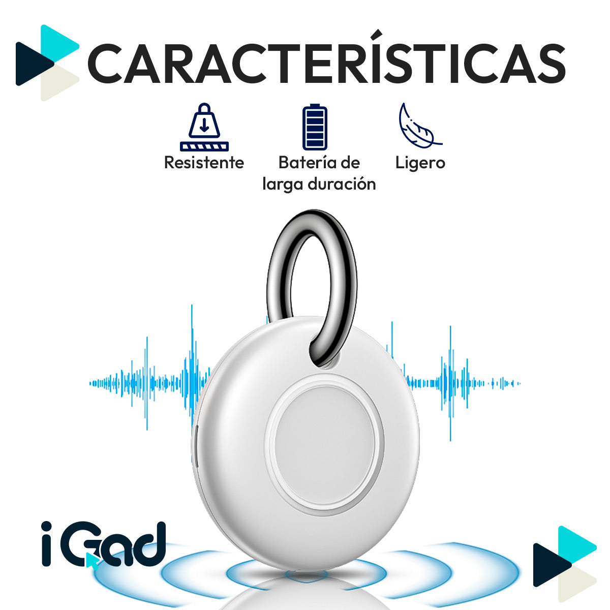 Localizador para Objetos Compatible con Apple Buscar FindMy Blanco | Slim Company