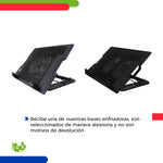 Base Enfriadora para Laptop Antideslizante Negra con 2 Ventiladores | Slim Company