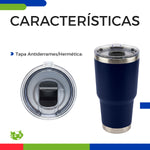 Vaso Térmico de Acero Inoxidable 30oz / 880 ml para Bebidas Frías y Calientes | Slim Company