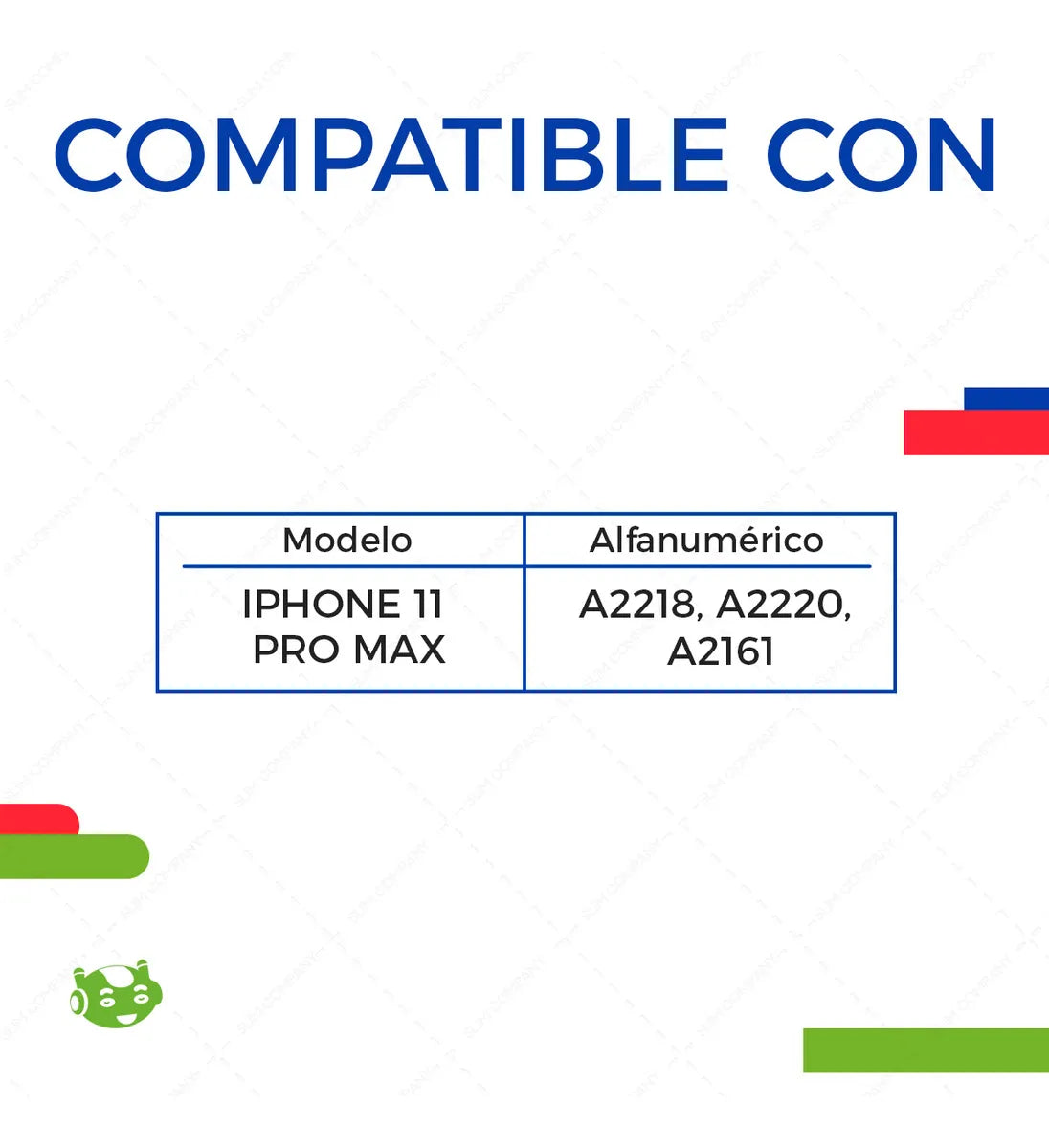 Pantalla para iPhone 11 Pro Max A2161 A2218 A2220 Incell Negra | Slim Company
