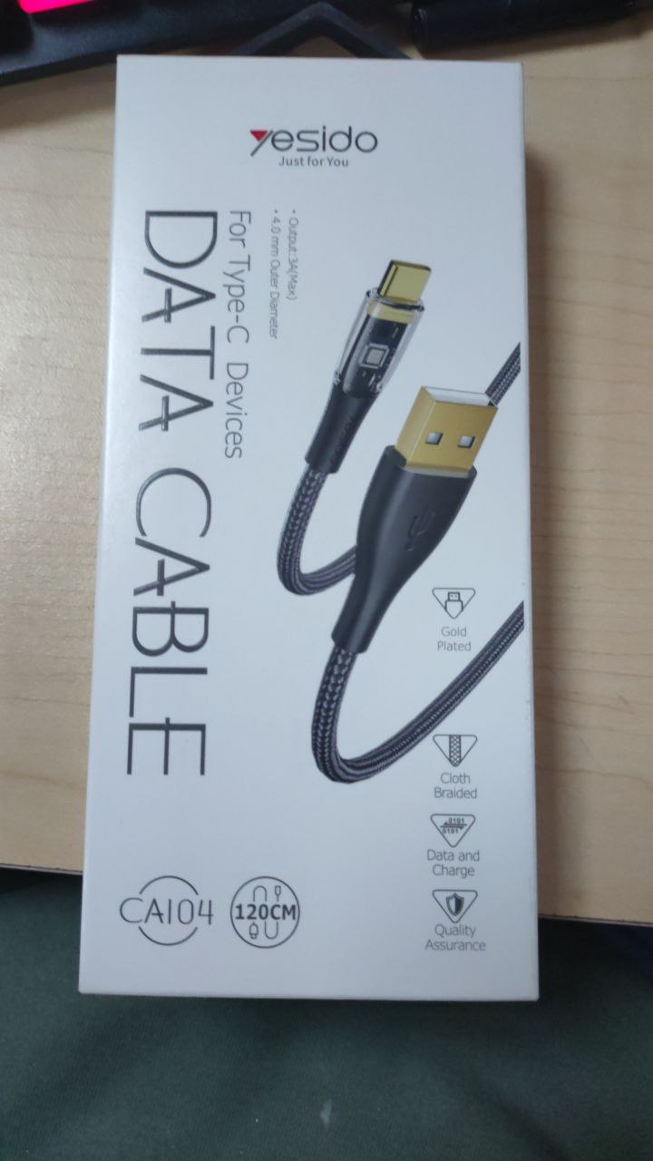 Cable para iPhone USB a Lightning 1.2 m Nailon Trenzado 2.4A Negro | Slim Company